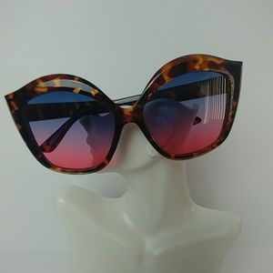 Women's Sunglasses Brown Plastic UV400 Protection